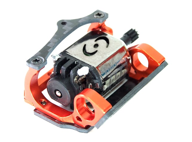 PN Racing Mini-Z V5 LCG 98mm Motor Mount (Orange)