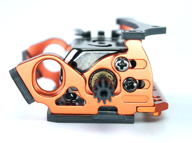 PN Racing Mini-Z V5 LCG 98mm Motor Mount (Orange)