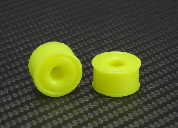 PN Racing Mini-Z 2WD Machine Delrin Cut Yellow Formula 11x20mm Flanged Wheel R1