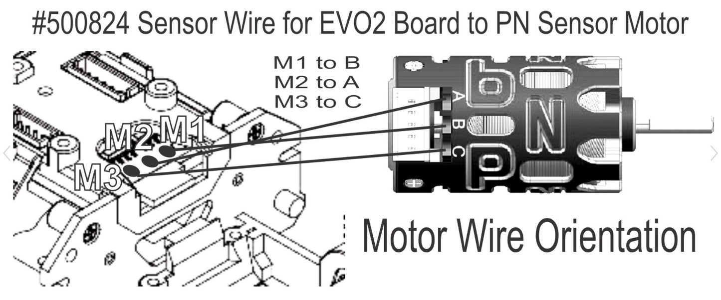 PN Racing Sensor Wire for Mini-Z EVO2 Board to PN Sensor Motor