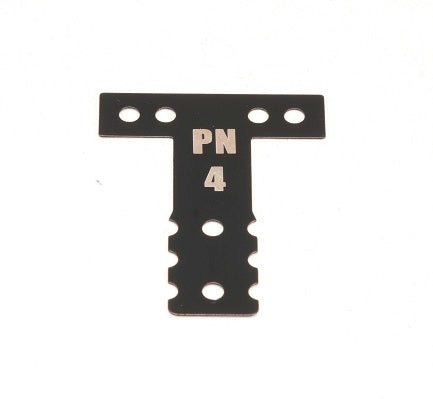 PN Racing Mini-Z MR03 MM Spring Steel T-Plate #4 (Black)