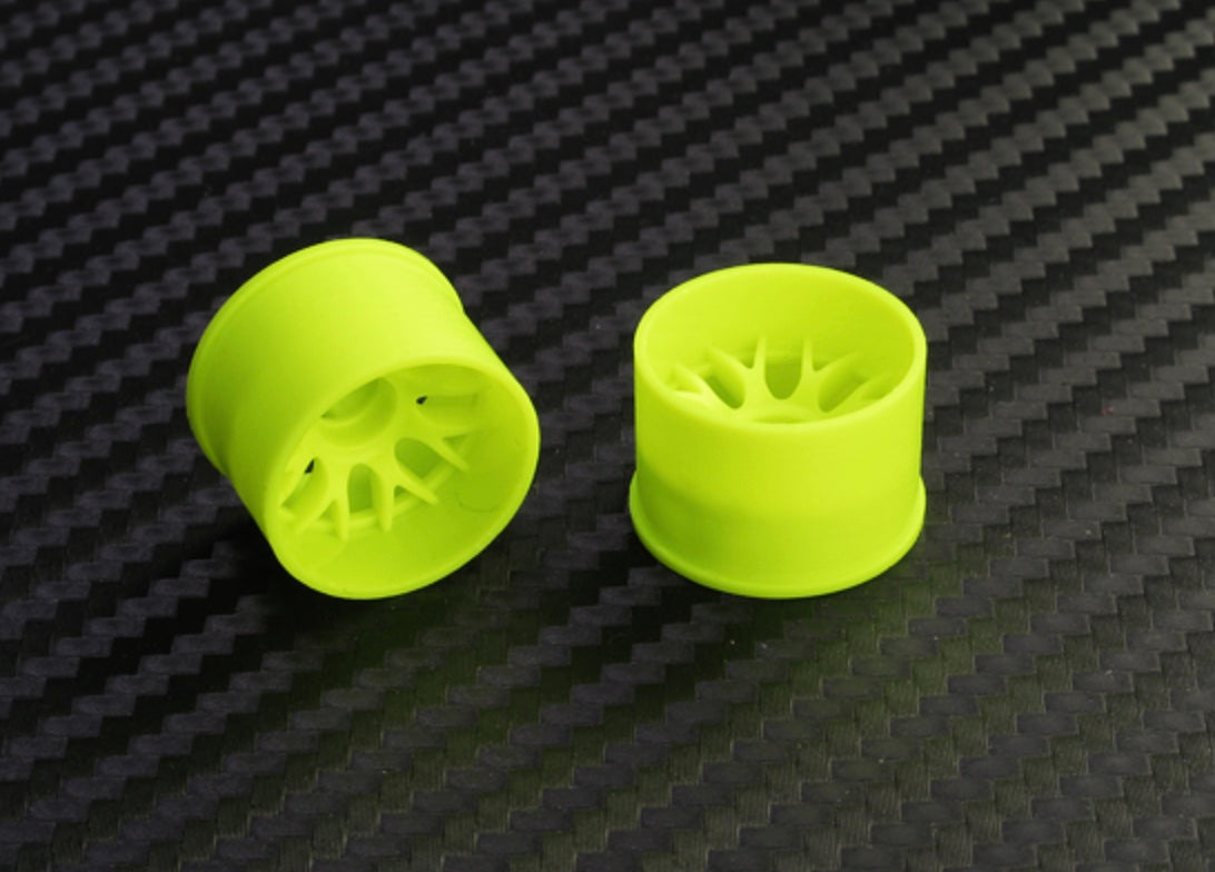 PN Racing Mini-Z 2WD Machine Cut BBS Rear Wheel R14mm Yellow