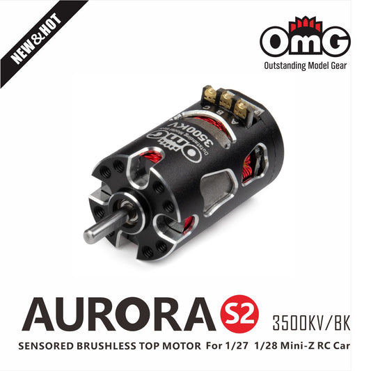 OMG Sensored Brushless Motor for MINI-Z 3500KV BLACK