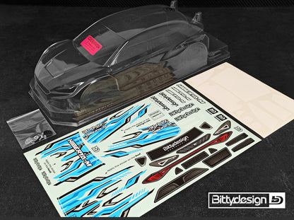 HIBERYA-M 1/10 clear body for 210-225mm M-chassis car