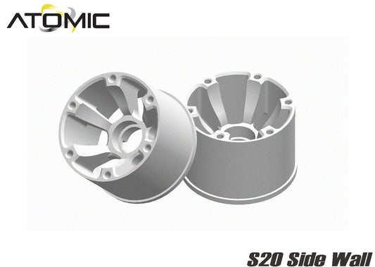S20 RWD Wheel Extra Wide (14mm) -1 (White)