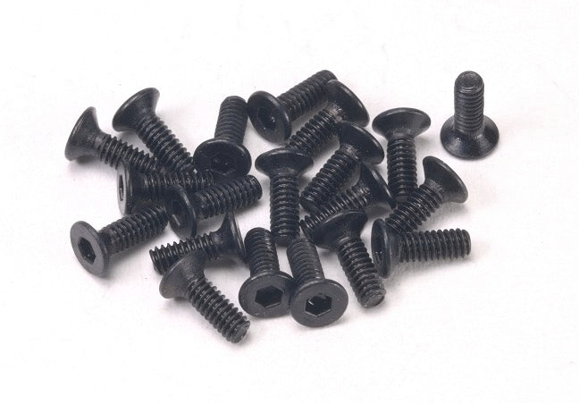 PN Racing M2x6 Countersunk Hardened Carbon Steel Hex Machine Screw (20pcs)