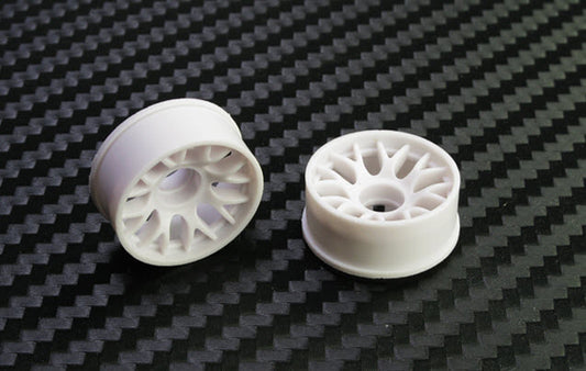 PN Racing Mini-Z 2WD Machine Cut BBS Front Wheel F1 White