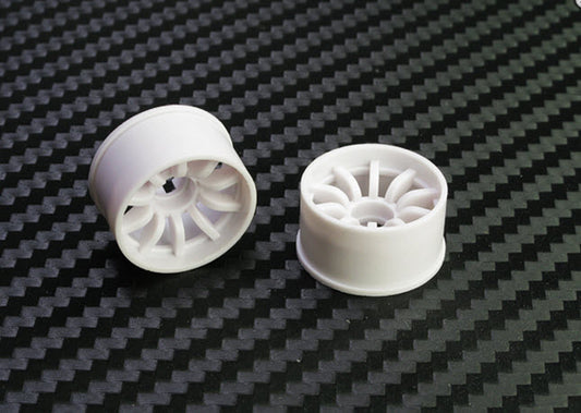 PN Racing Mini-Z 2WD Machine Cut 10 Spoke Rear Wheel R0 White