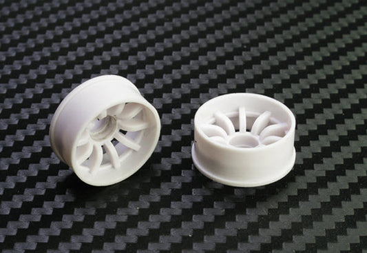 PN Racing Mini-Z 2WD Machine Cut 10 Spoke Front Wheel F3 White