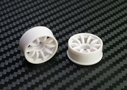 PN Racing Mini-Z 2WD Machine Cut 10 Spoke Front Wheel F1 White