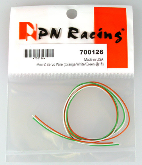 PN Racing Mini-Z Servo Wire (Orange/White/Green @1ft)