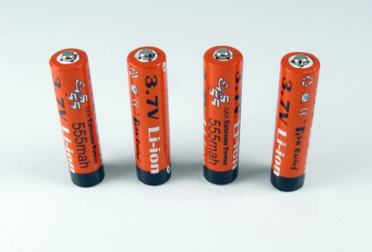 PN Racing Extreme Power 555mah Li-Ion 3.7V Rechargeable AAA Battery (4pcs)