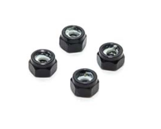 PN Racing Alm. 2mm Wheel Lock Nut (Black)