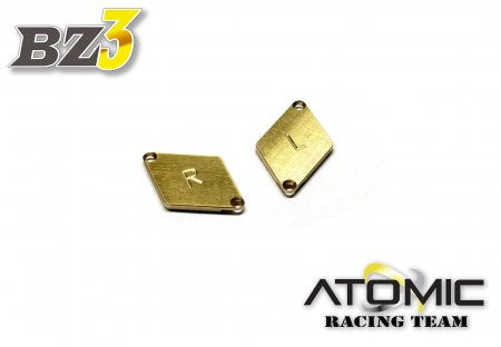 BZ3/MRX Brass 1.5g Weight for Alu. Chassis (1 pair)