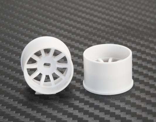 PN Racing Mini-Z AWD Machine Cut 10 Spoke Rear Wheel R14mm White