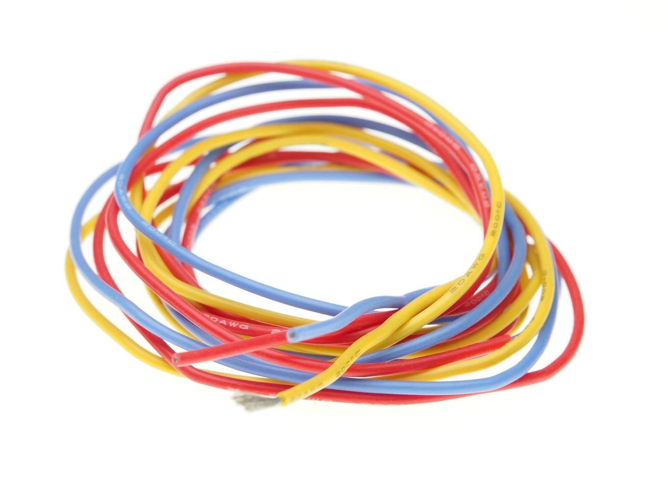PN Racing Mini-Z 20AWG Silicon Wire (Red/Yellow/Blue @1meter)