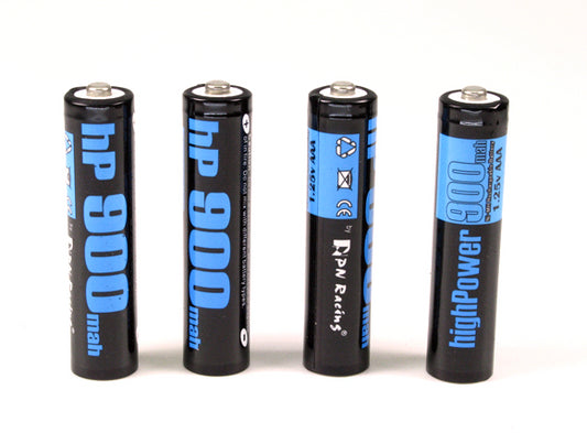 PN Racing High Power 900mah Ni-MH Rechargeable AAA Battery (4pcs)