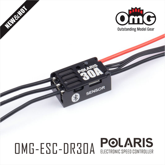 30A Sensored brushless ESC with build-in bluetooth- BLACK