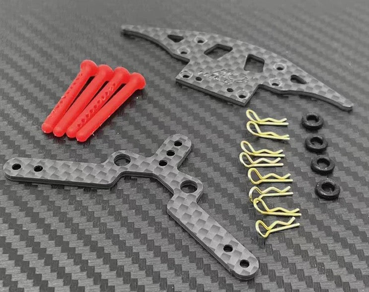 Lexan Body Mounting Kit for KYOSHO™ MR-03 - Red Body Posts