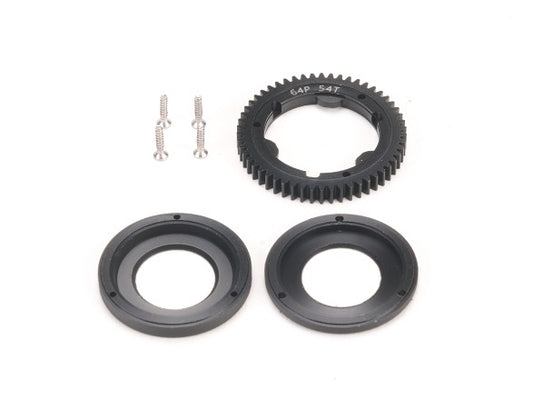 PN Racing Mini-Z Enclosed Cover Kit Spur Gear 64P 54T for Gear Differential